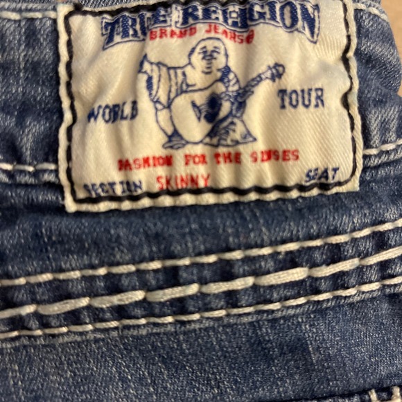 Women’s True Religion Contrast Stitch Skinny‎ Denim Size 28 - Picture 8 of 9